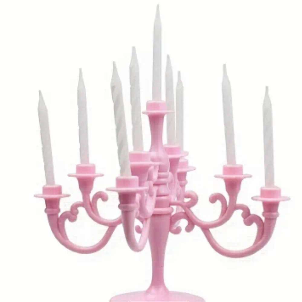 EXPANDABLE CANDLE HOLDER CAKE TOPPER, CHOICE OF COLOR - Picture 8 of 10
